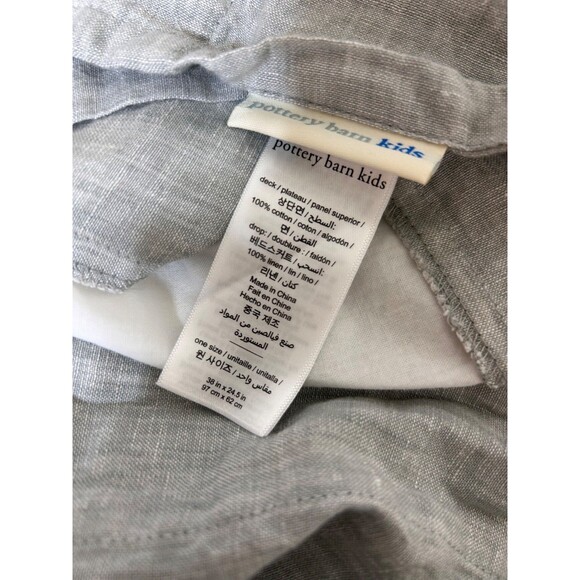 Pottery Barn Kids Bed Crib Skirt 28” x 52” Inch & 11"Drop Multicolor Embroidered - Picture 6 of 11